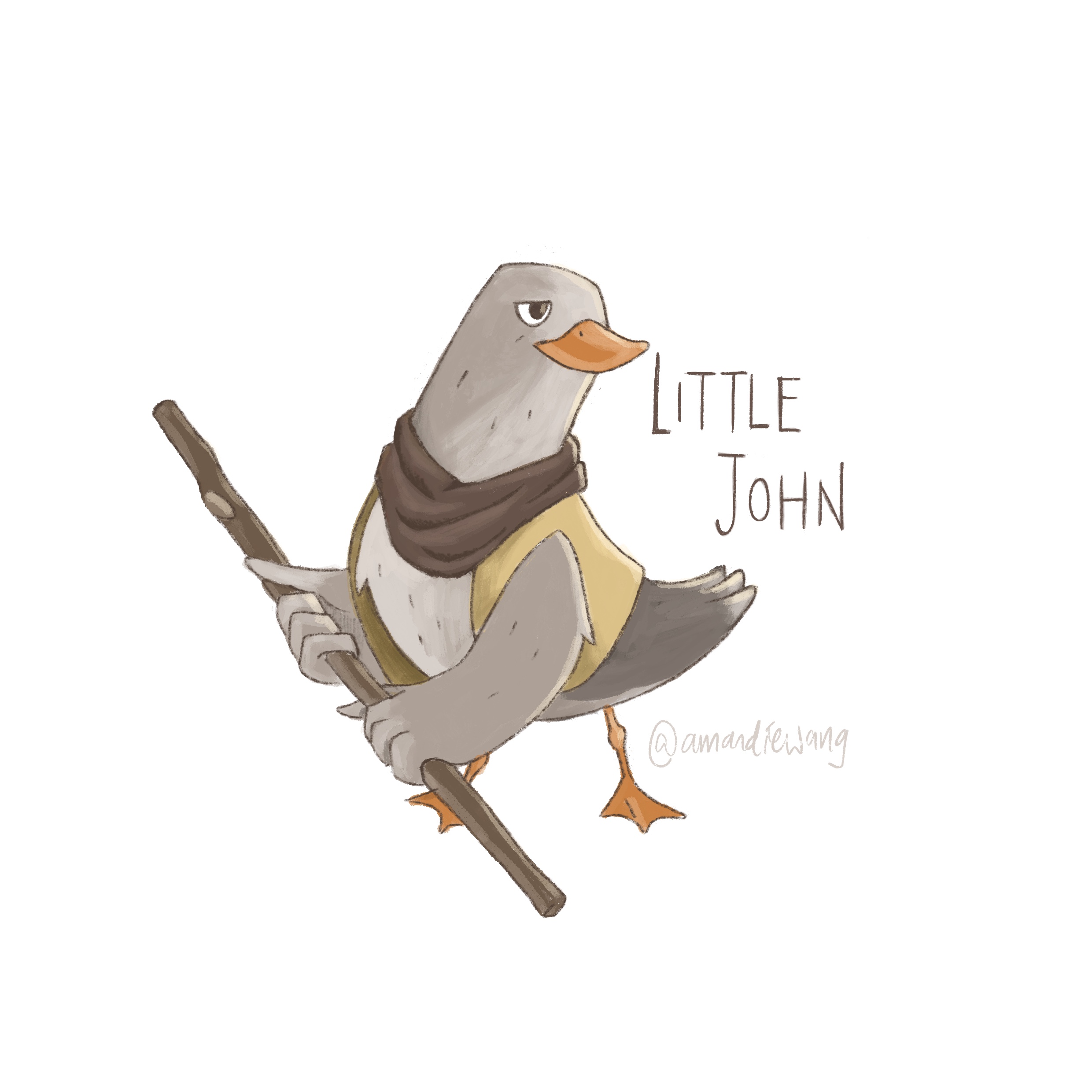 Little John as a Greylag Goose