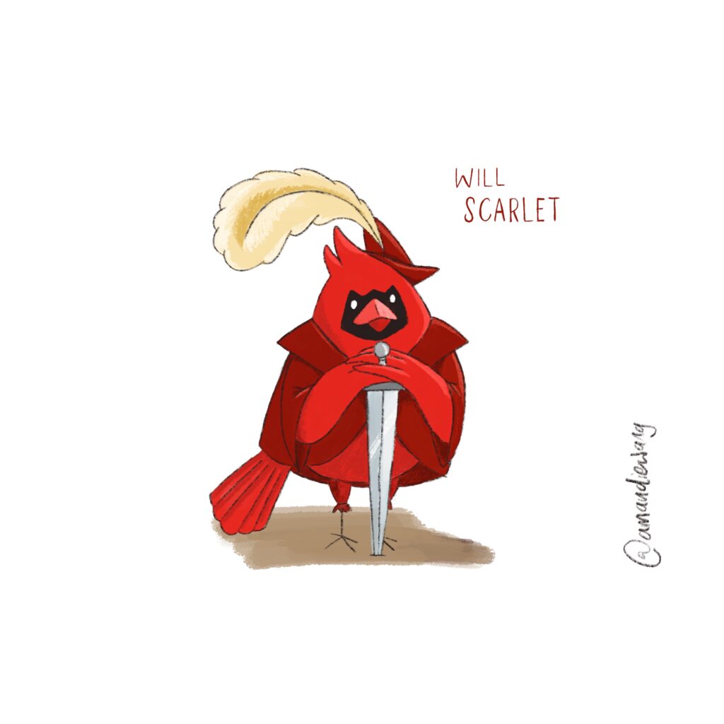Will Scarlet as a Northern Cardinal
